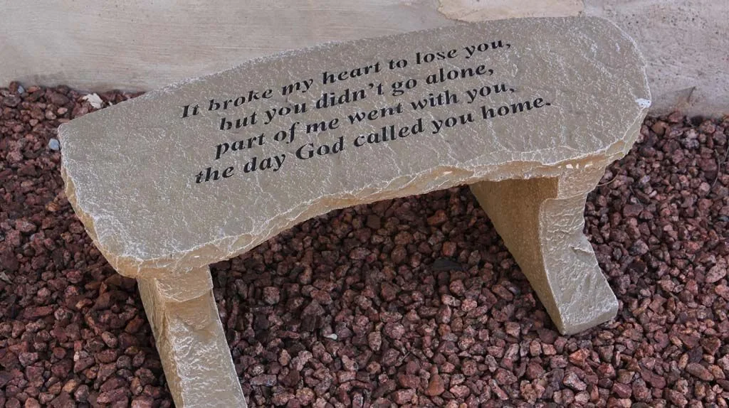 It Broke My Heart Memorial Bench It Broke My Heart Memorial Bench