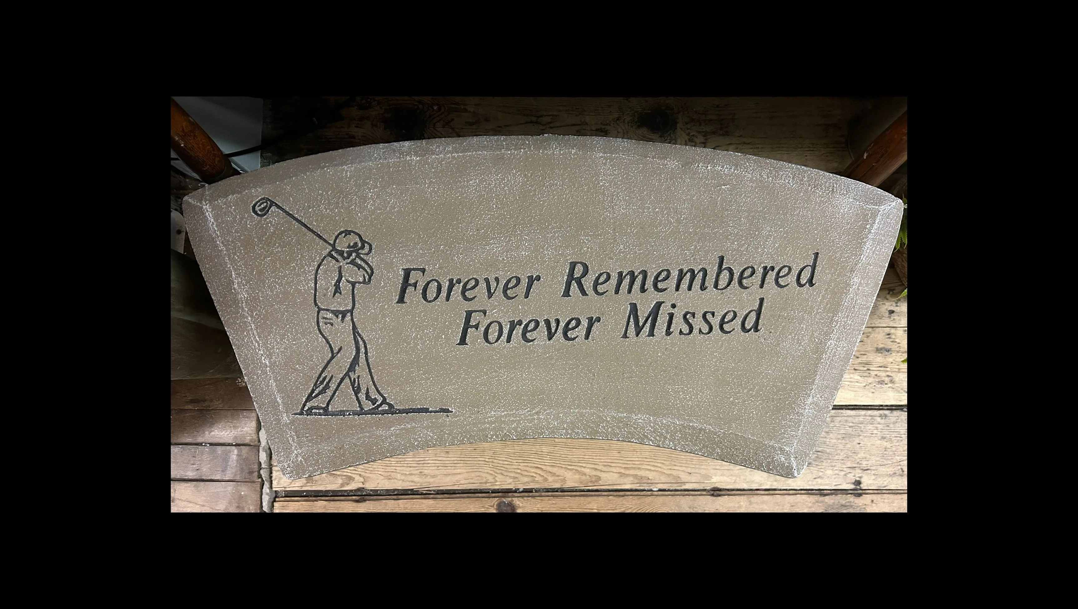 Golfer Forever Remembered Memorial Bench Golfer Forever Remembered Memorial Bench
