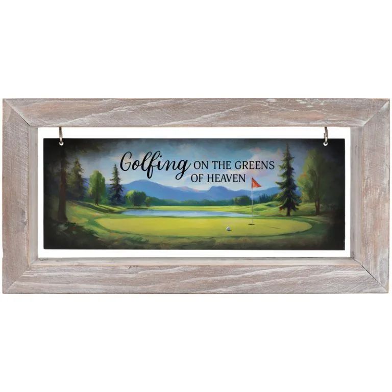 Golfing Framed Message Bar