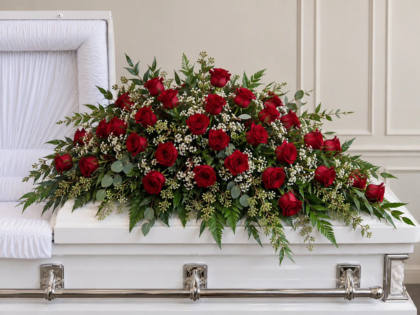 Timeless Love Half Casket Spray Timeless Love Half Casket Spray