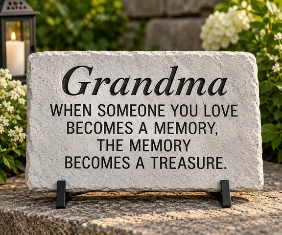 Grandma Treasured Memory Stone Grandma Treasured Memory Stone