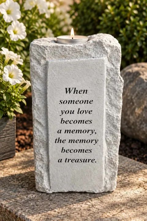 Medium Memory Becomes a Treasure Candle Sympathy Stone