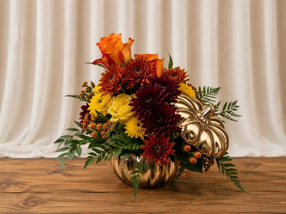Gilded Autumn Pumpkin Bouquet Gilded Autumn Pumpkin Bouquet