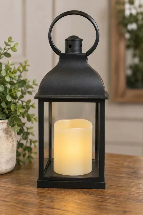 Small Classic Black Memorial Lantern