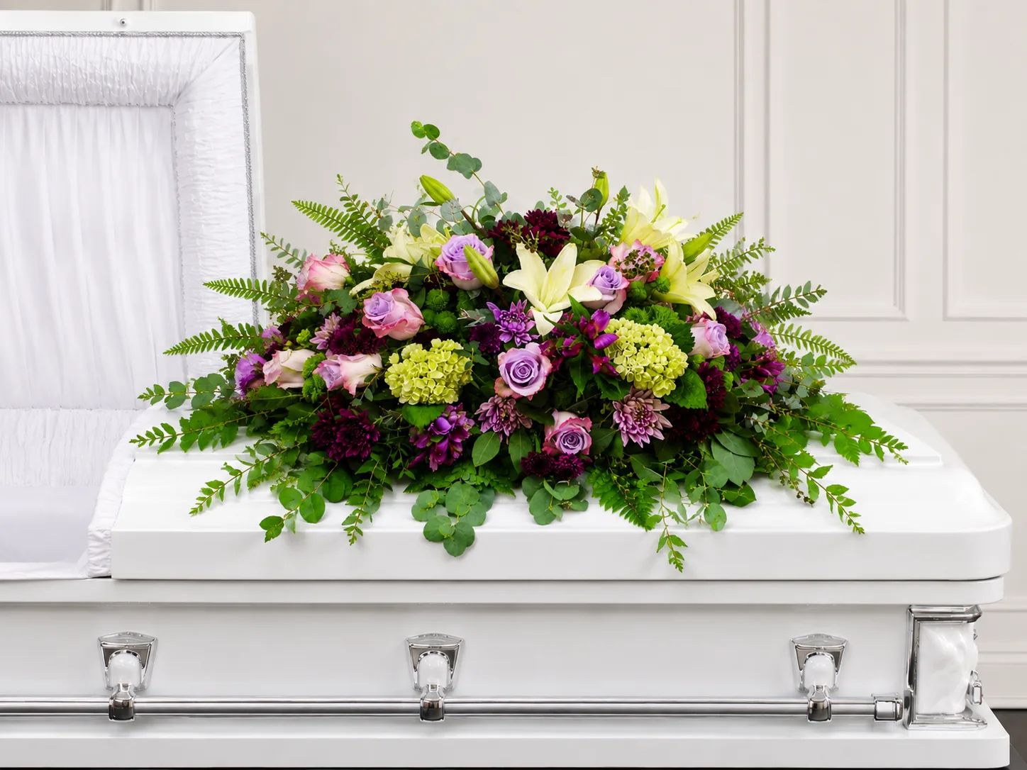 Eternal Elegance Half Casket Spray