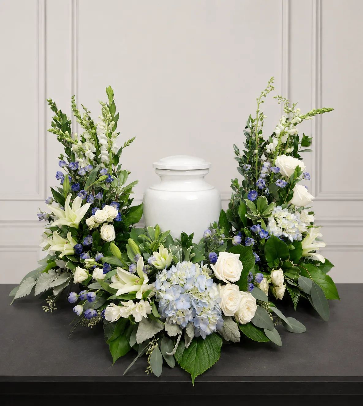 Heavenly Blue Remembrance Urn Spray