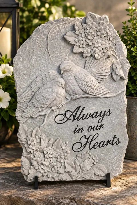 Always In Our Hearts Sympathy Stone