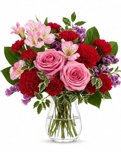 Blush & Crimson Bouquet