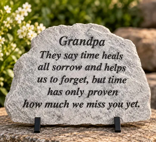Small Grandpa Cherished Memories Stone Small Grandpa Cherished Memories Stone
