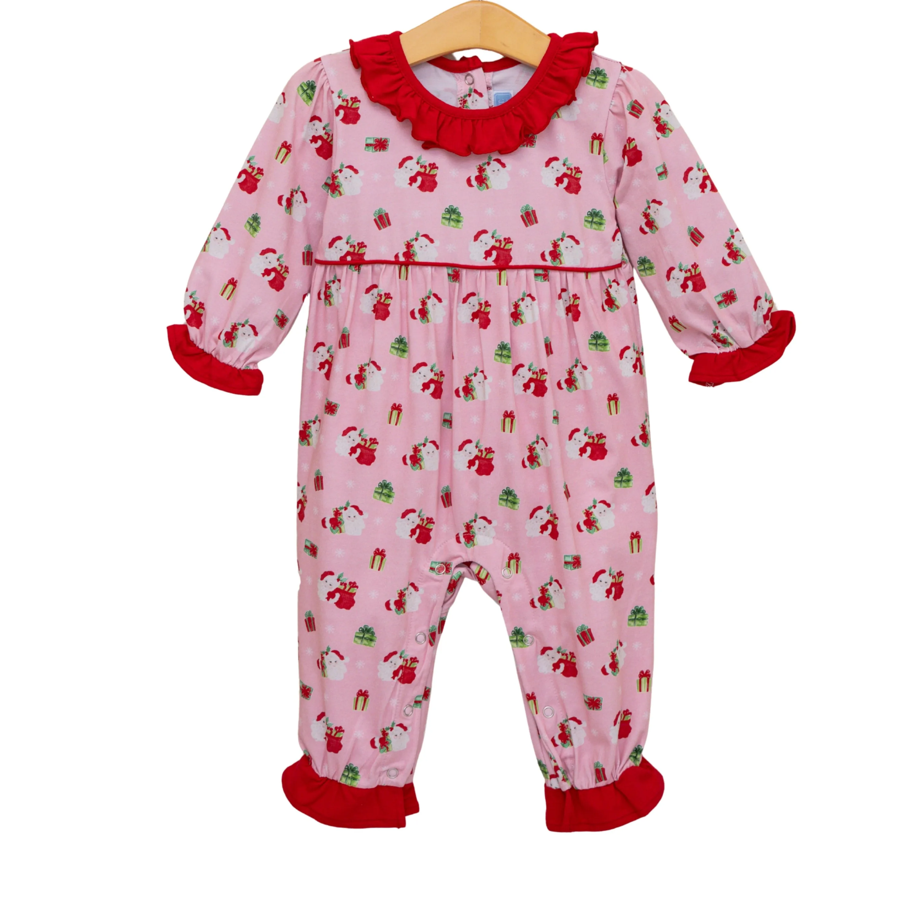 Trotter Street Kids - Santa's Workshop Romper Trotter Street Kids - Santa's Workshop Romper