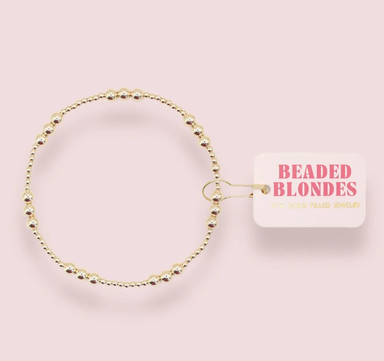 Beaded Blondes - ILY Bracelet in Gold Beaded Blondes - ILY Bracelet in Gold