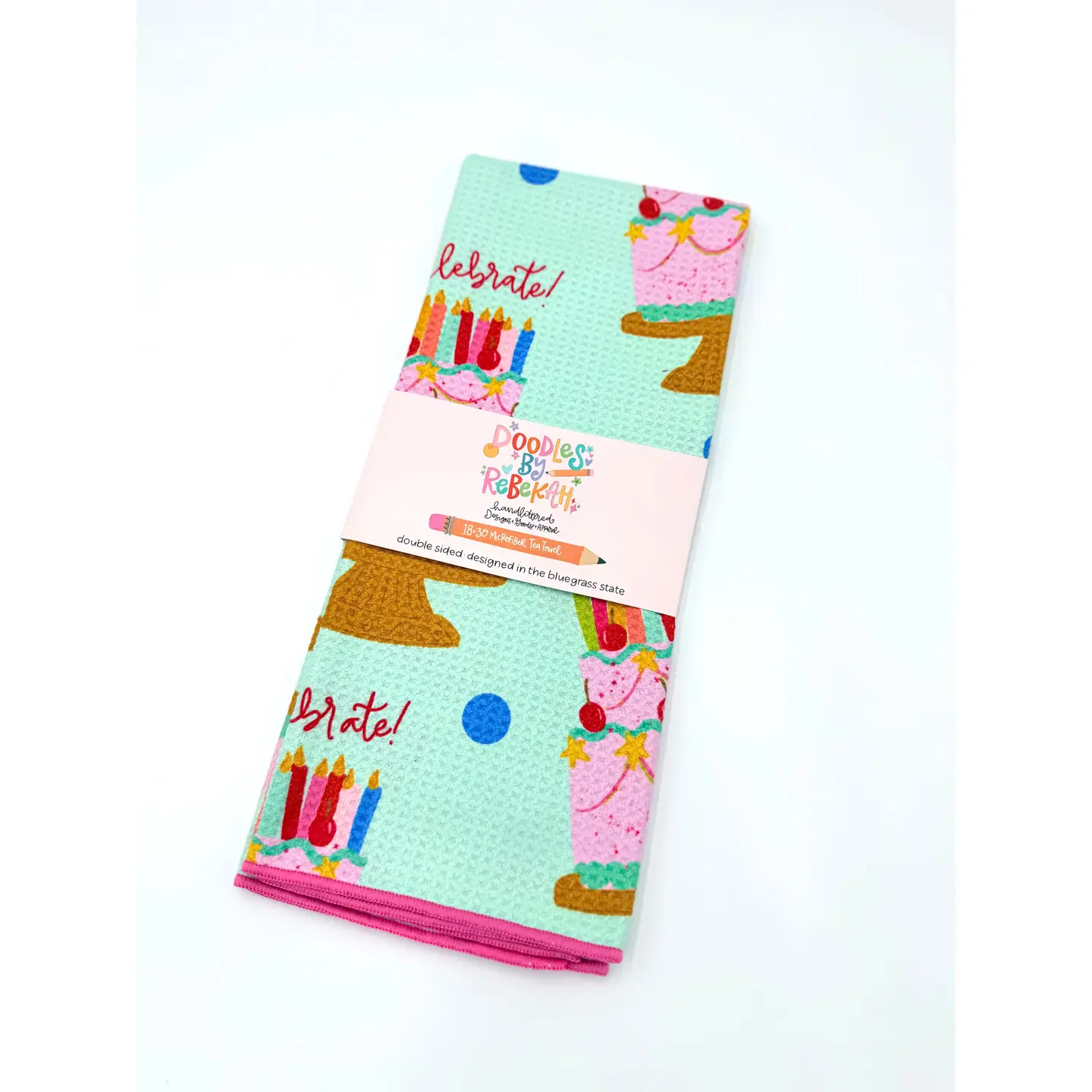 Birthday- Microfiber Waffle Weave Tea Towel Birthday- Microfiber Waffle Weave Tea Towel