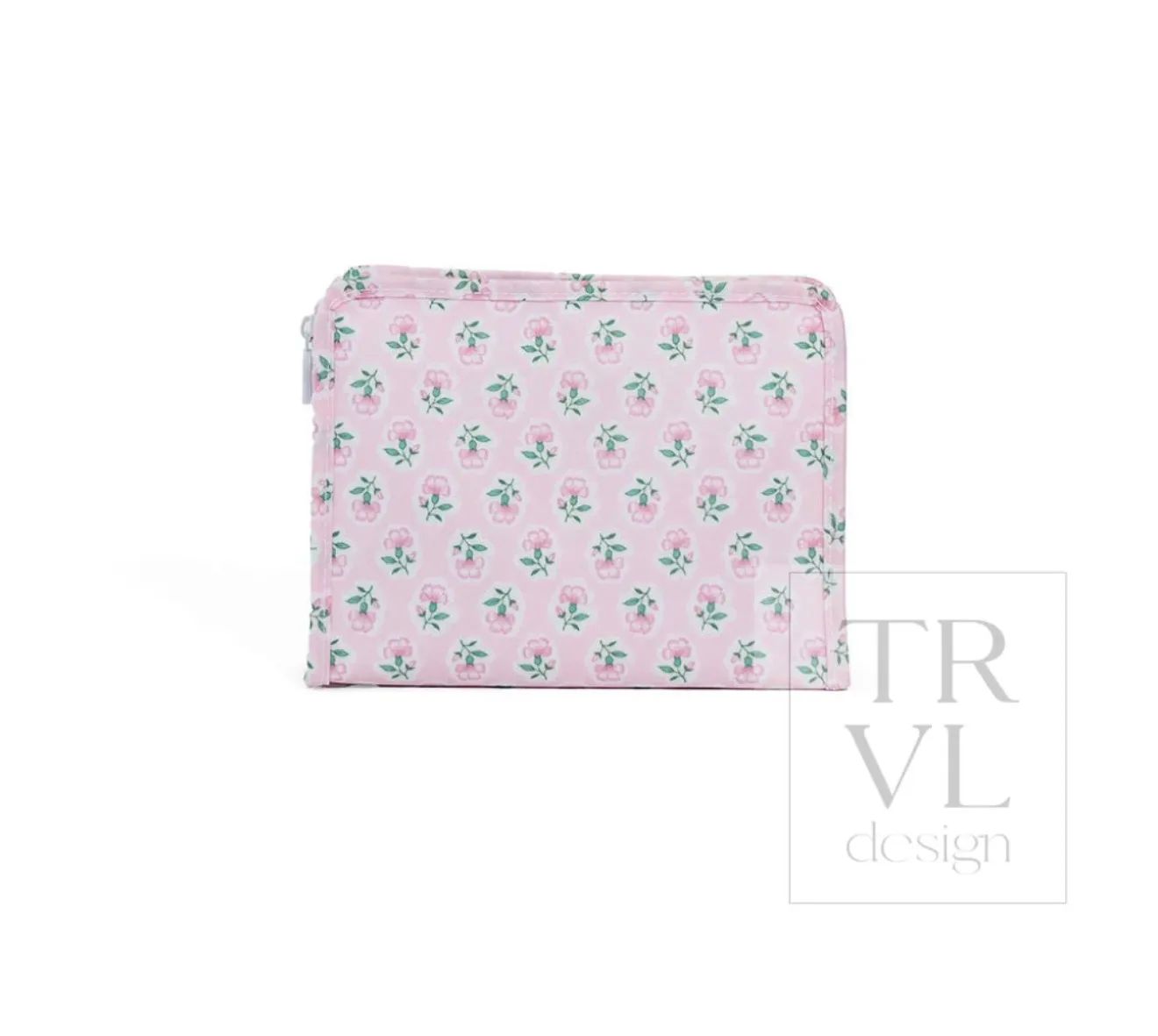 TRVL Design - ROADIE SMALL ZIP POUCH - PETITE FLEUR PINK