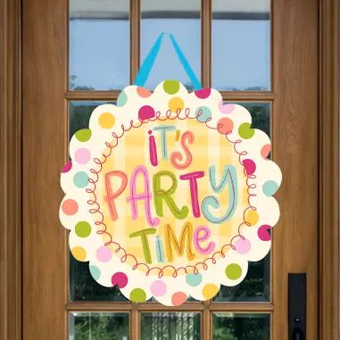 It's Party Time Door Hanger