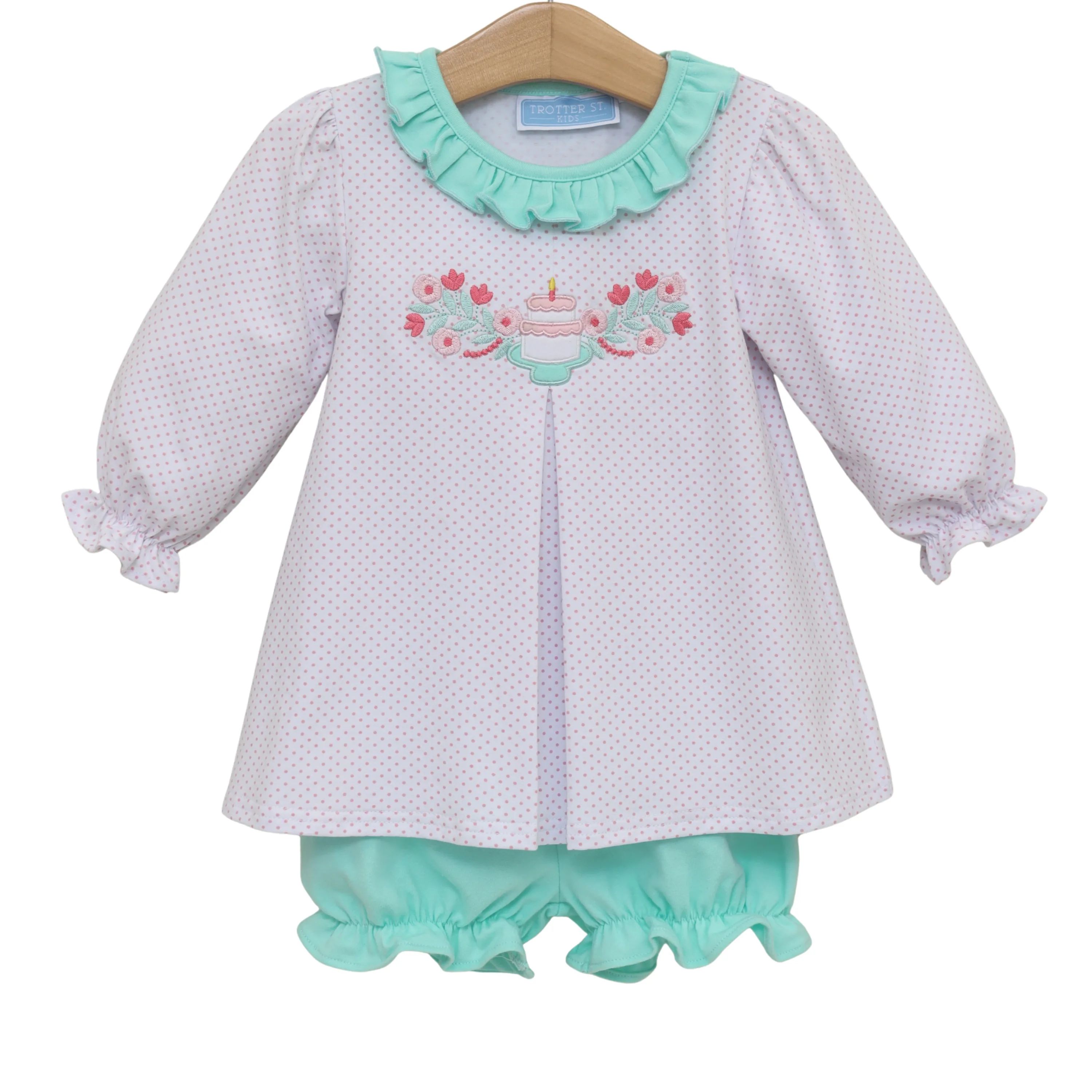 Trotter Street Kids - Birthday Ruffle Bloomer Set