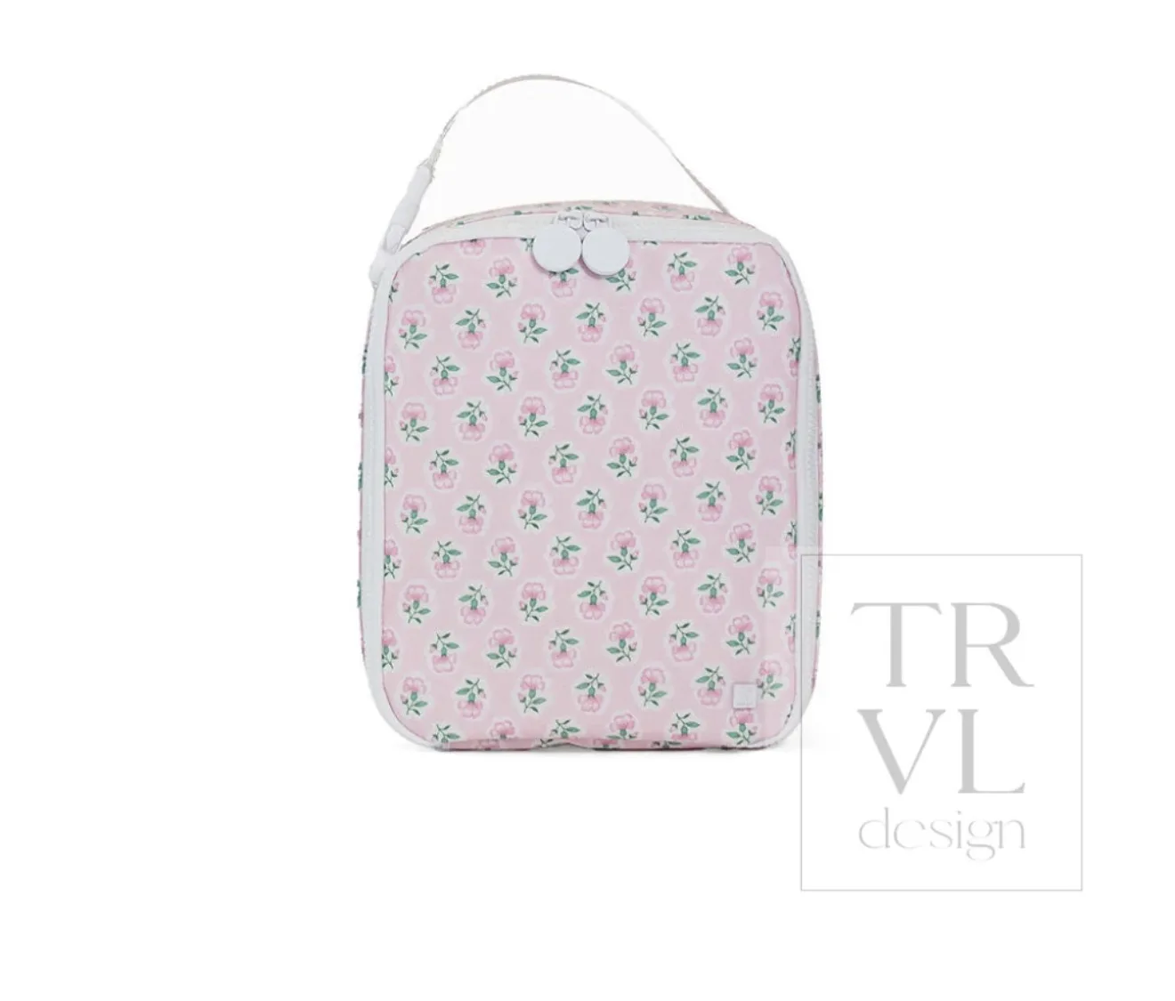 TRVL DESIGN - LUNCH BOX INSULATED LUNCH BAG - PETITE FLEUR PINK TRVL DESIGN - LUNCH BOX INSULATED LUNCH BAG - PETITE FLEUR PINK