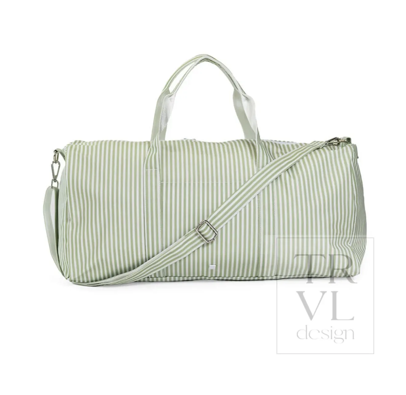 TRVL Design - XL WEEKENDER DUFFEL BAG - PIMLICO STRIPE SAGE TRVL Design - XL WEEKENDER DUFFEL BAG - PIMLICO STRIPE SAGE