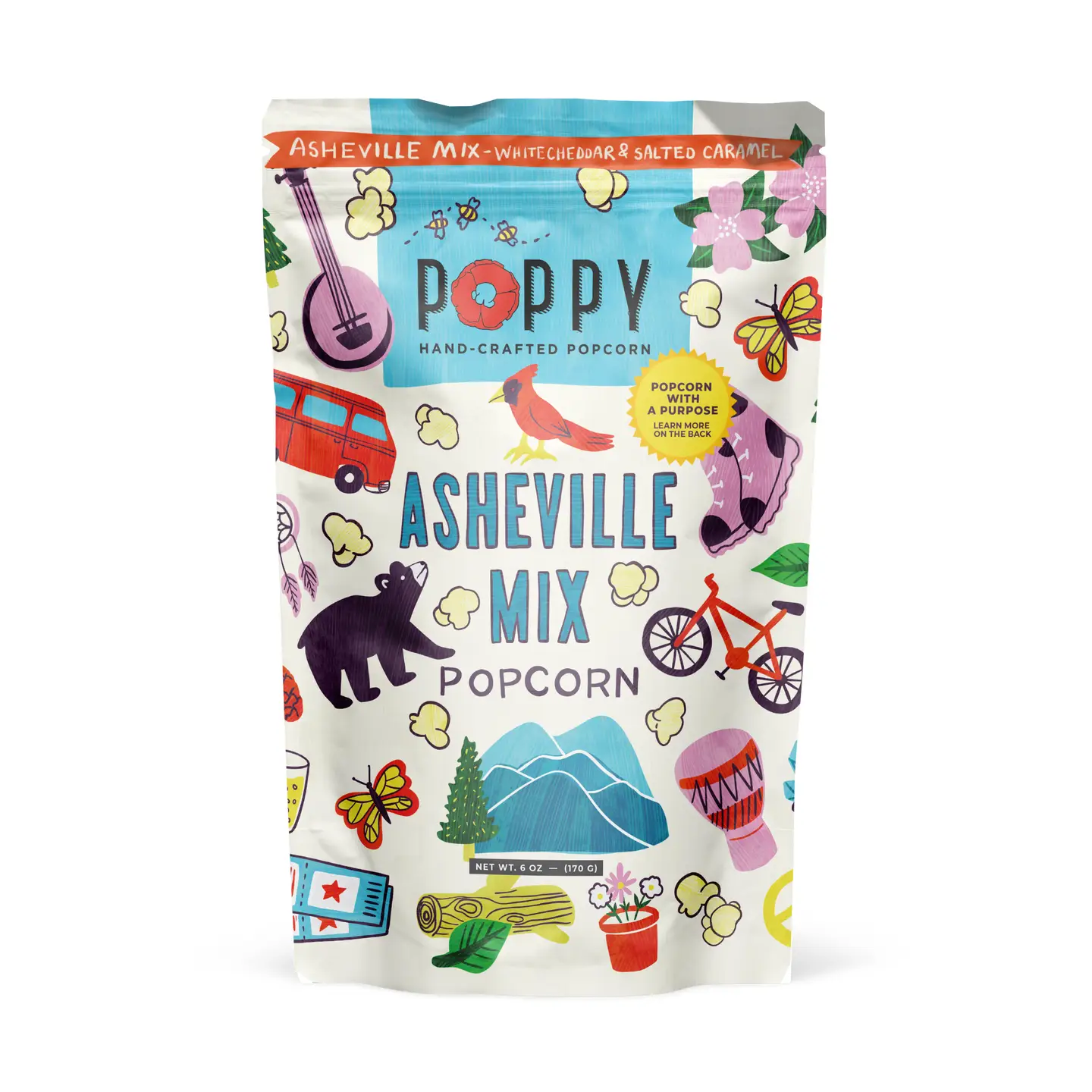 Asheville Mix Artist Bag Popcorn Asheville Mix Artist Bag Popcorn