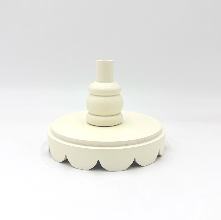 White Scalloped Topper Base Only White Scalloped Topper Base Only