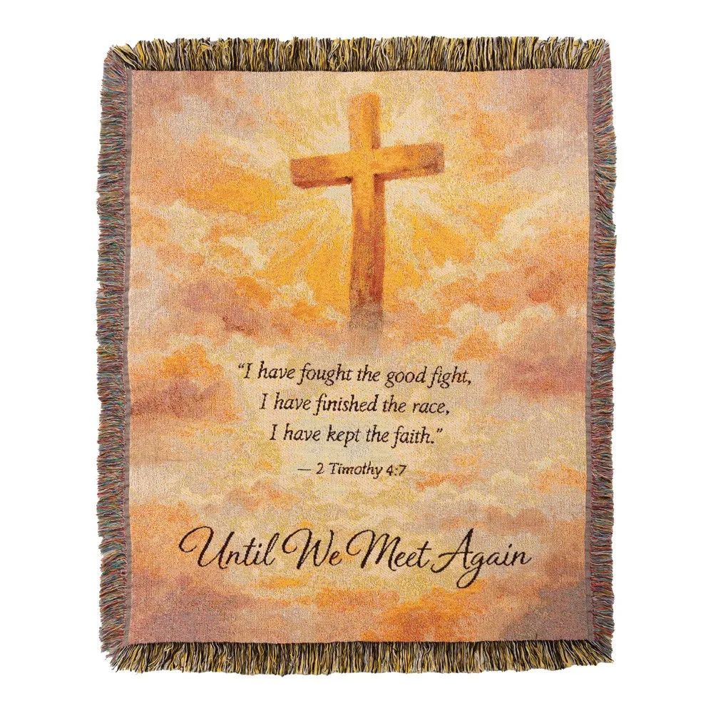 I Have Fought The Good Fight Tapestry Throw