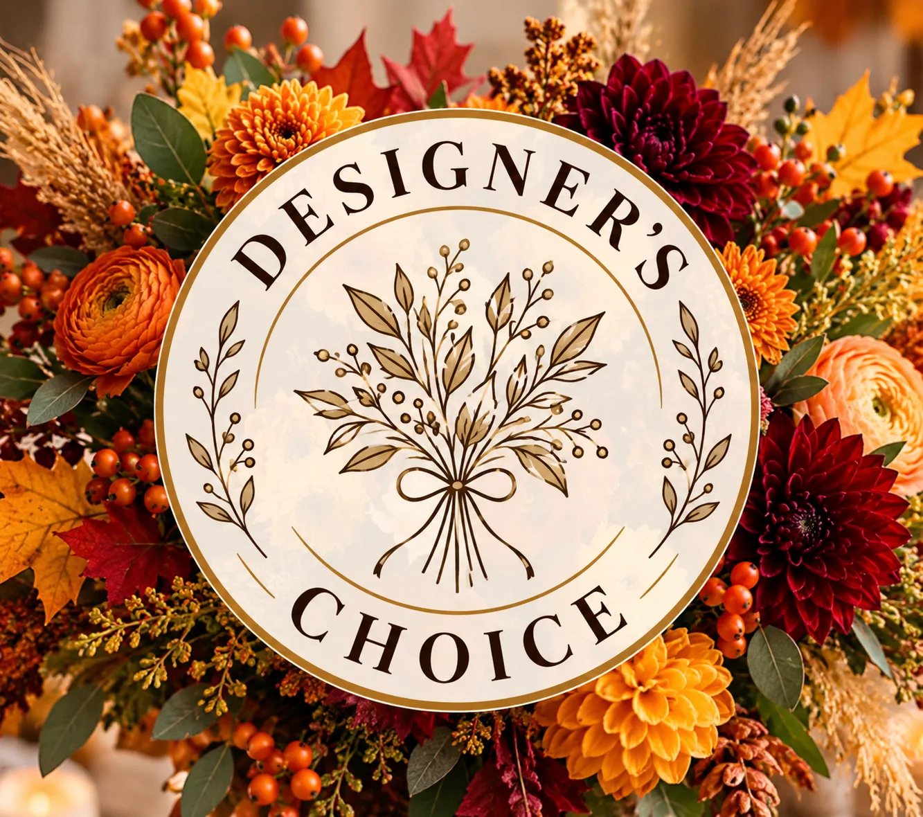 Fall Designer's Choice Flower Arrangement Fall Designer's Choice Flower Arrangement