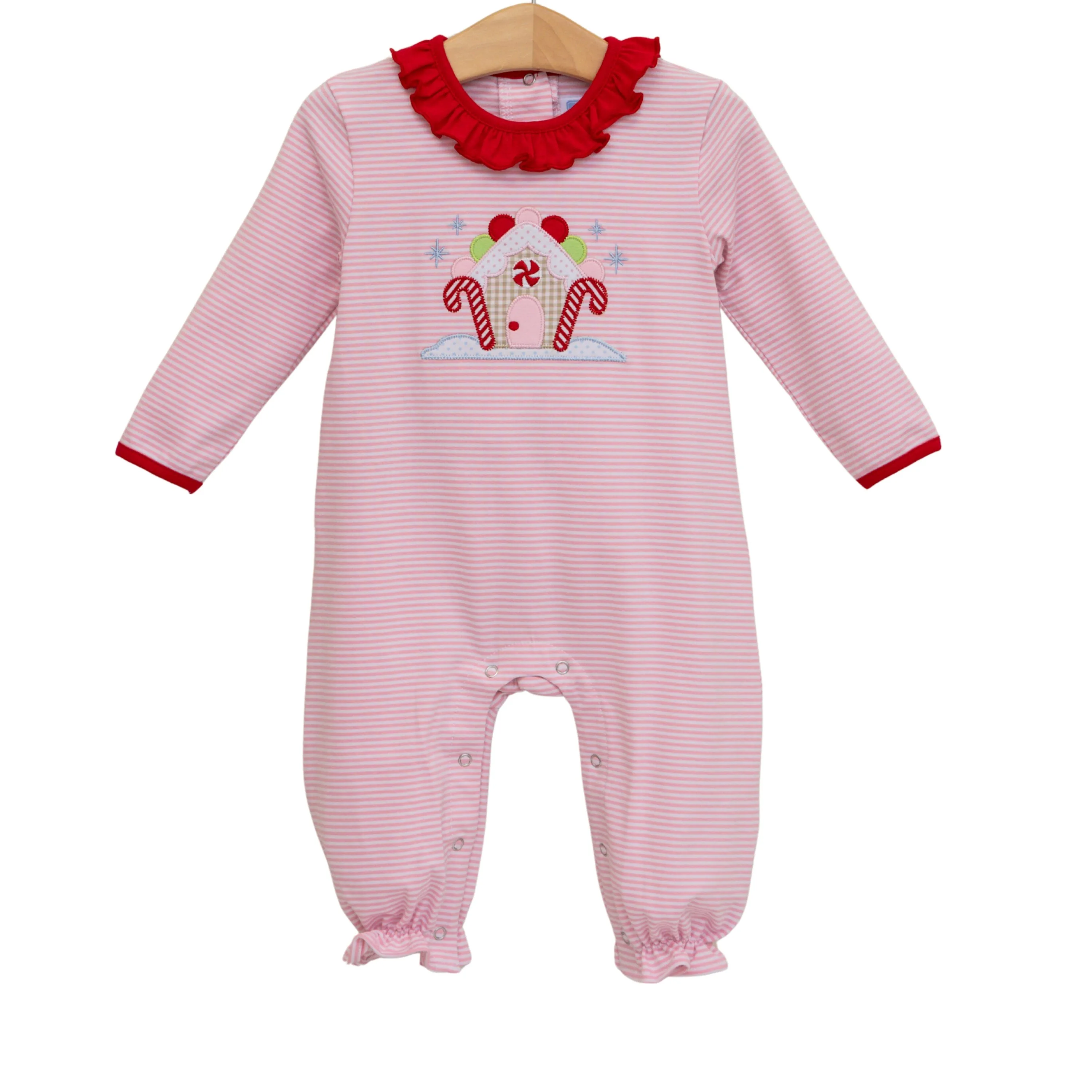 Trotter Street Kids - Gingerbread House Romper Trotter Street Kids - Gingerbread House Romper