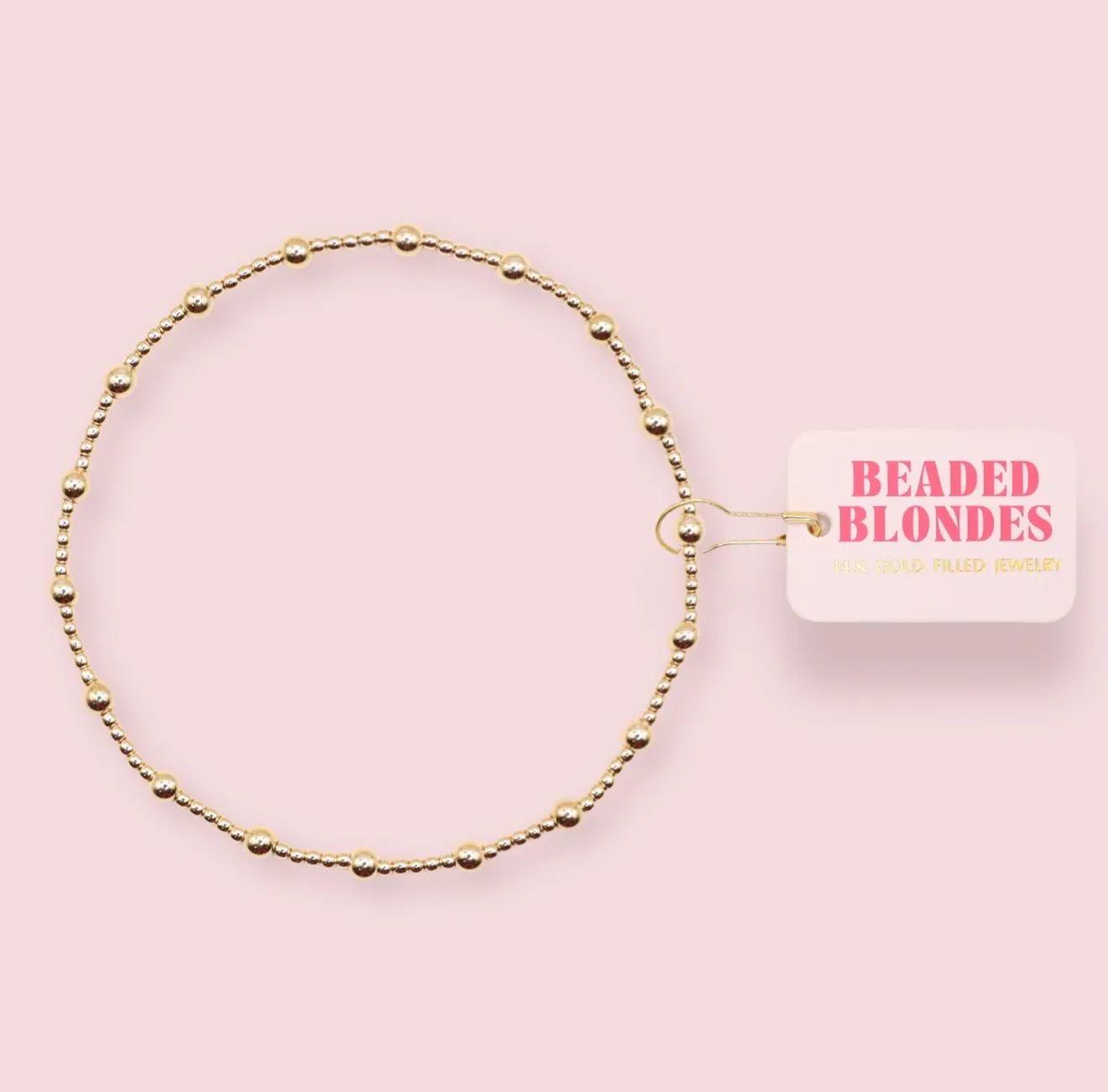 Beaded Blondes -  June Anklet in Gold