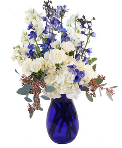 Hints of Sapphire Flower Arrangement Hints of Sapphire Flower Arrangement