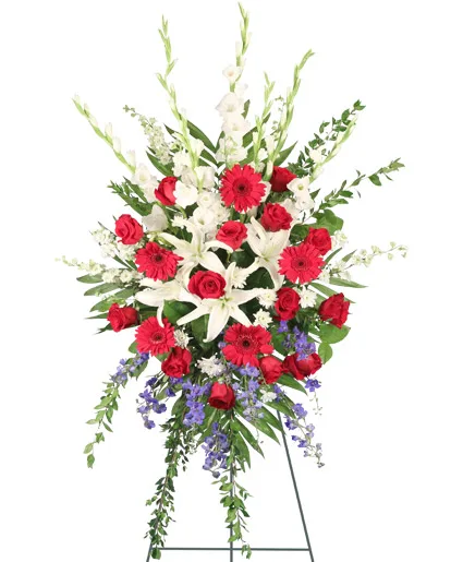 Patriotic Salute Standing Spray Patriotic Salute Standing Spray