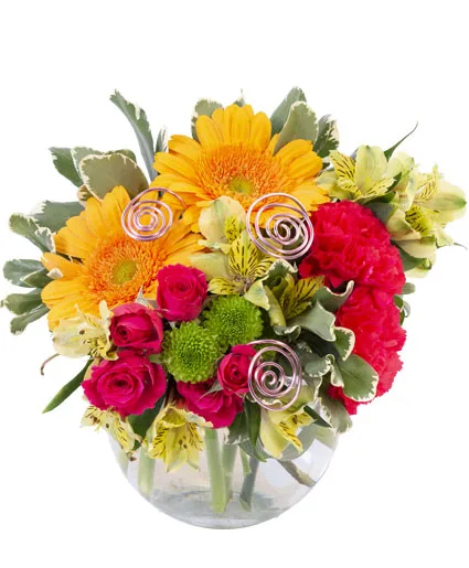 Fiery Pink Floral Design Fiery Pink Floral Design