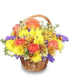 Harvest Harmony Flower Basket