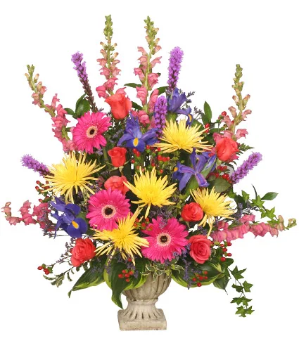 COLORFUL CONDOLENCES TRIBUTE Funeral Flowers COLORFUL CONDOLENCES TRIBUTE Funeral Flowers