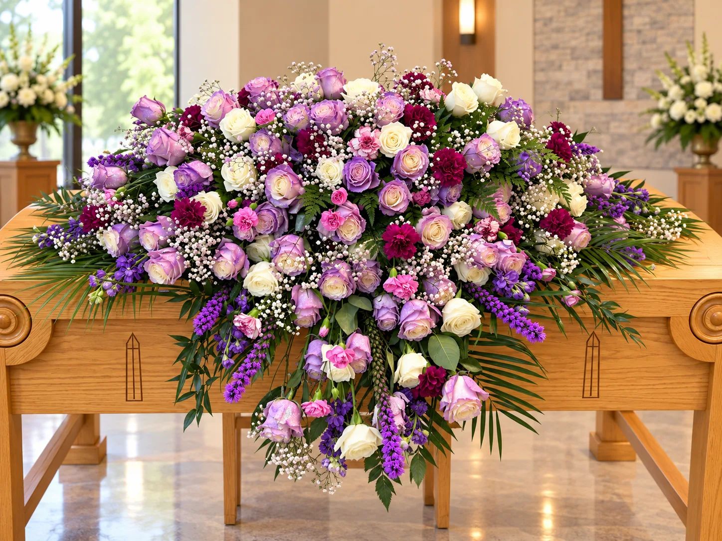 Life & Remembrance Casket Cover