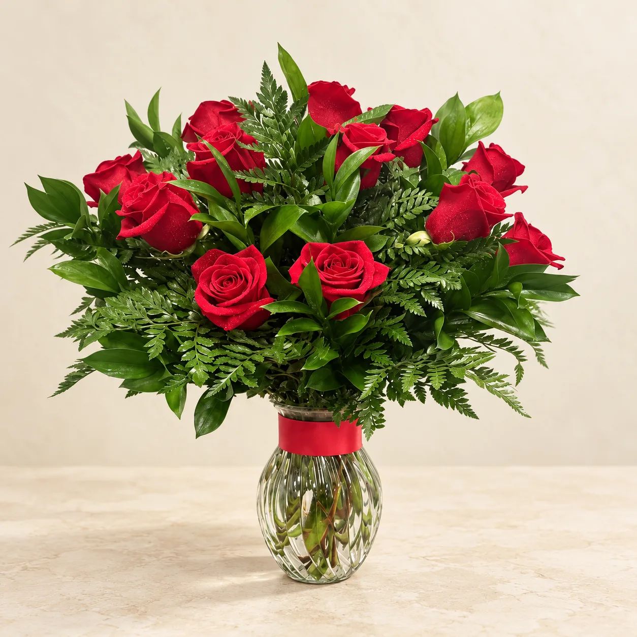 Classic Dozen Medium Stem Red Roses