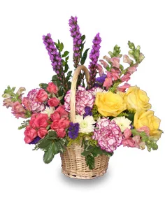 Garden Revival Basket of Flowers Garden Revival Basket of Flowers