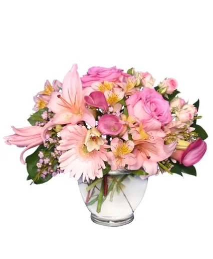 DELICATE AFFECTION Pink Floral Vase DELICATE AFFECTION Pink Floral Vase