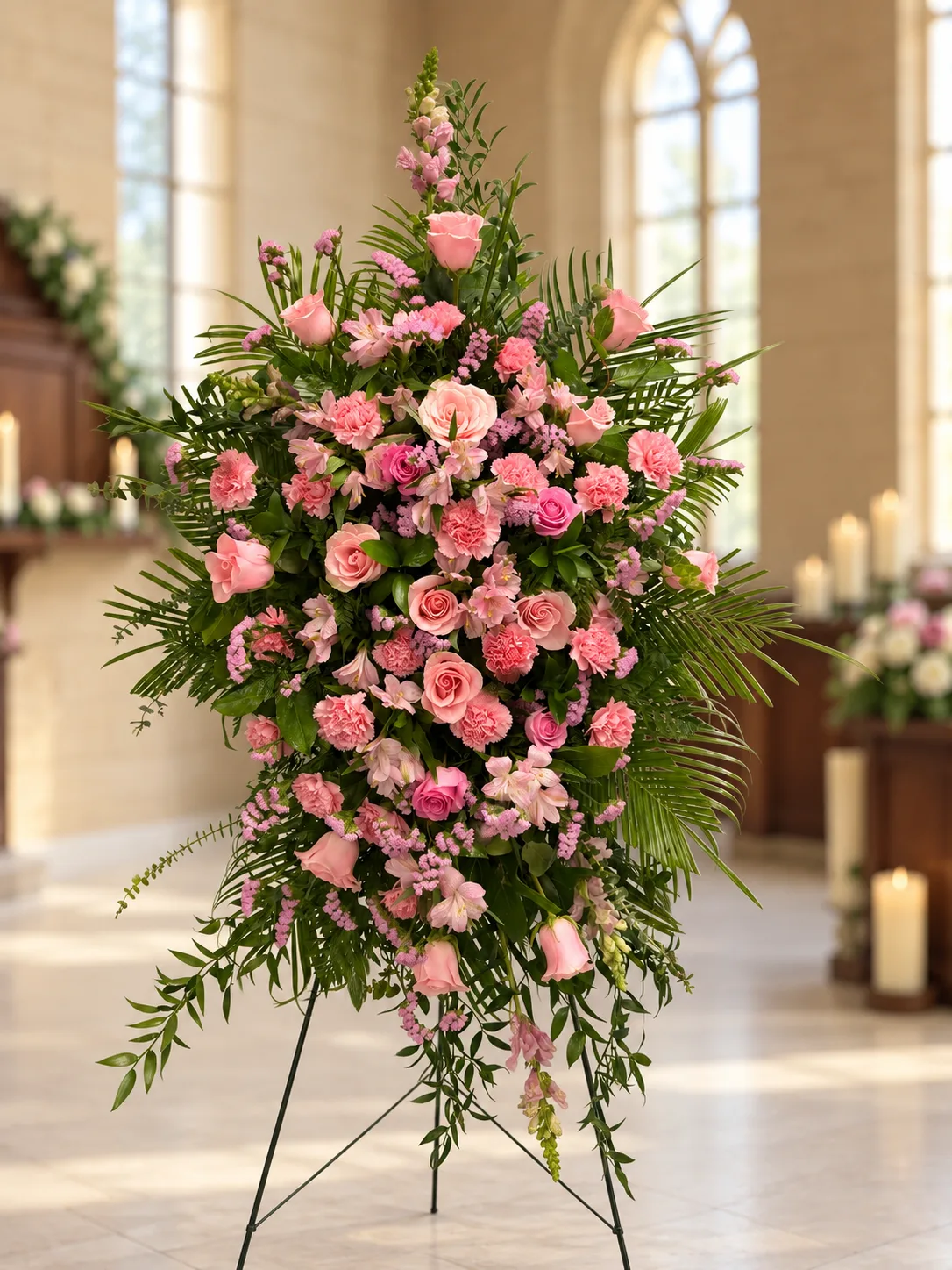 Memories in Pink Standing Spray Memories in Pink Standing Spray