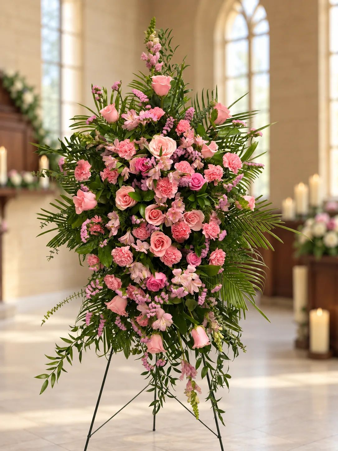 Memories in Pink Standing Spray