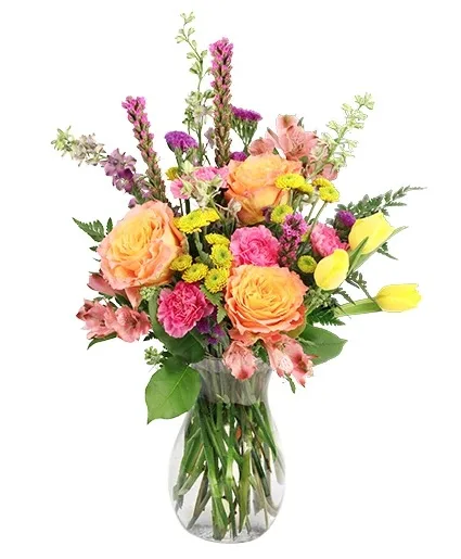 Vibrant Kaleidoscope Vase Arrangement Vibrant Kaleidoscope Vase Arrangement