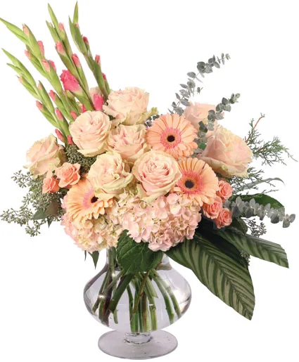Gladly Pastel & Pink Flower Arrangement Gladly Pastel & Pink Flower Arrangement