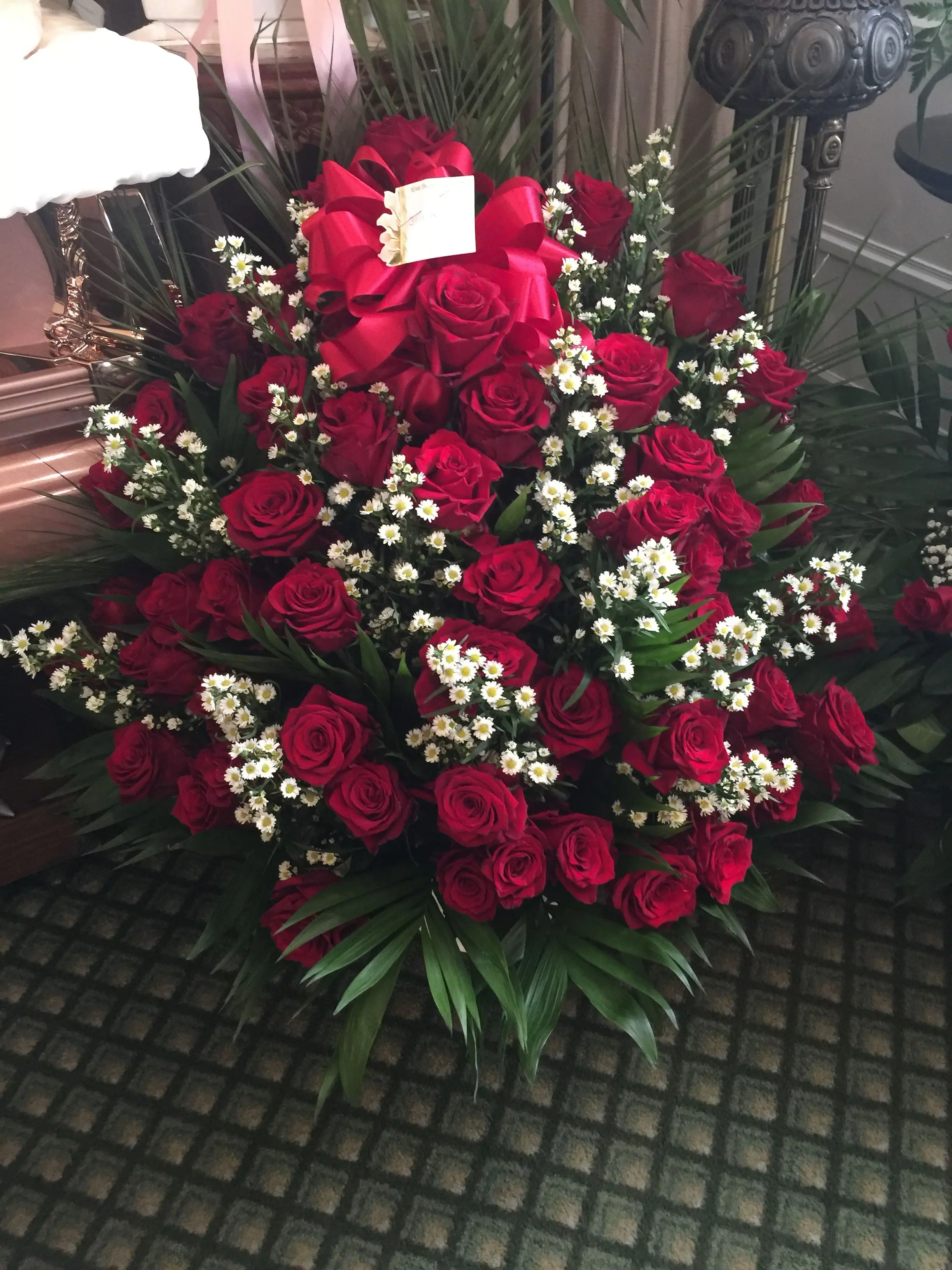 Funeral Rose Basket Funeral Rose Basket