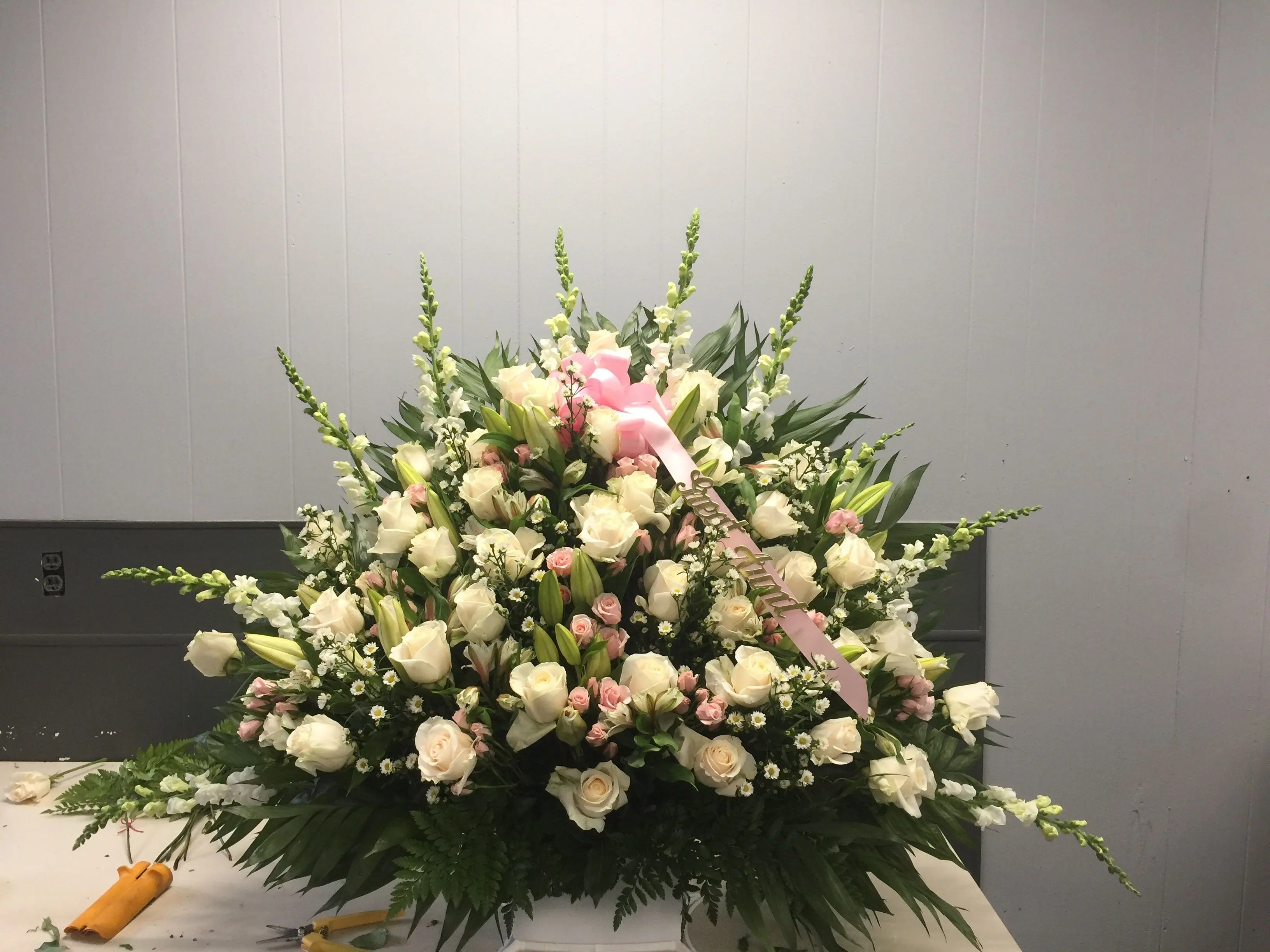 Funeral Rose Basket Funeral Rose Basket