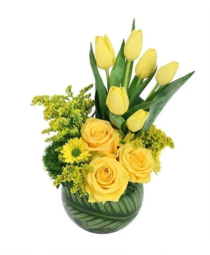 Yellow Optimism Flower Arrangement Yellow Optimism Flower Arrangement