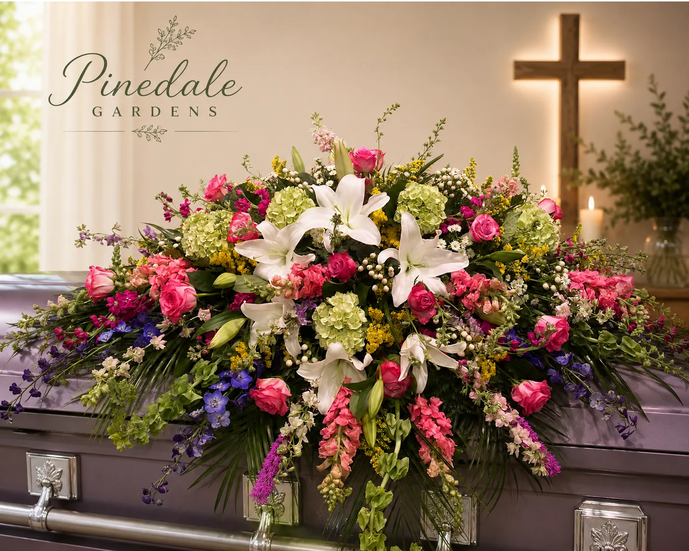 Spring Meadow Casket Spray Spring Meadow Casket Spray