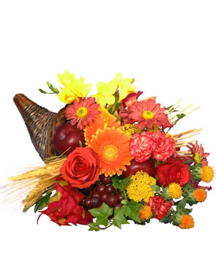 AUTUMN CORNUCOPIA of Bright Flowers AUTUMN CORNUCOPIA of Bright Flowers