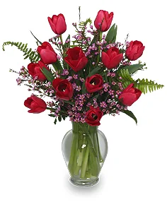 TULIPÁNES ROJOS Arreglo Floral TULIPÁNES ROJOS Arreglo Floral