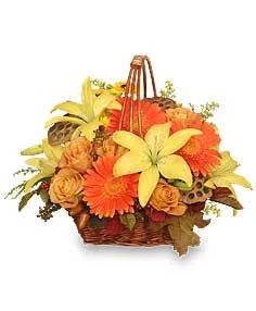 COLORES ORO Canasta Floral