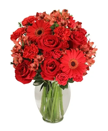 Charismatic Crimson Floral Arrangement Charismatic Crimson Floral Arrangement