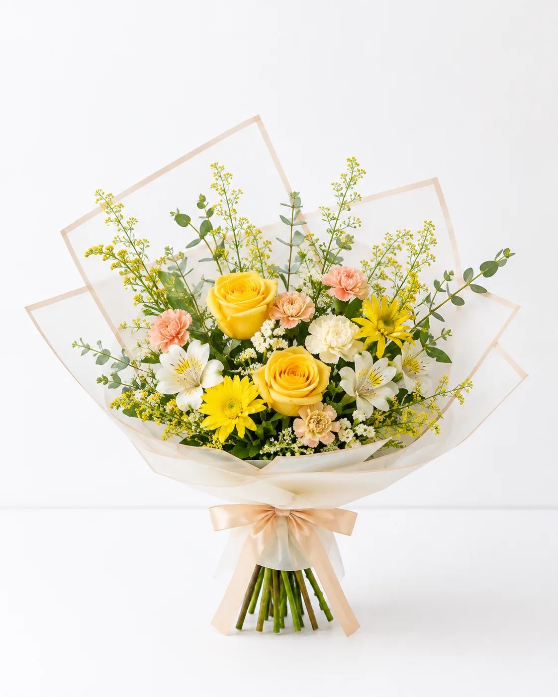 Sunny Garden Wrapped Bouquet