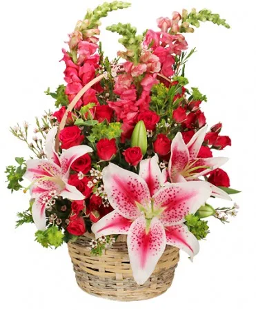 100% Lovable Basket of Flowers 100% Lovable Basket of Flowers